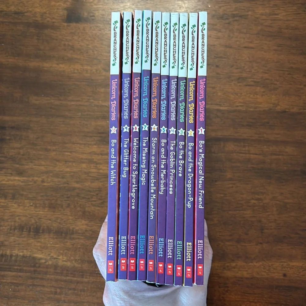 Unicorn Diaries Set by Rebecca Elliott Illustrated Paperback 10 book bundle
